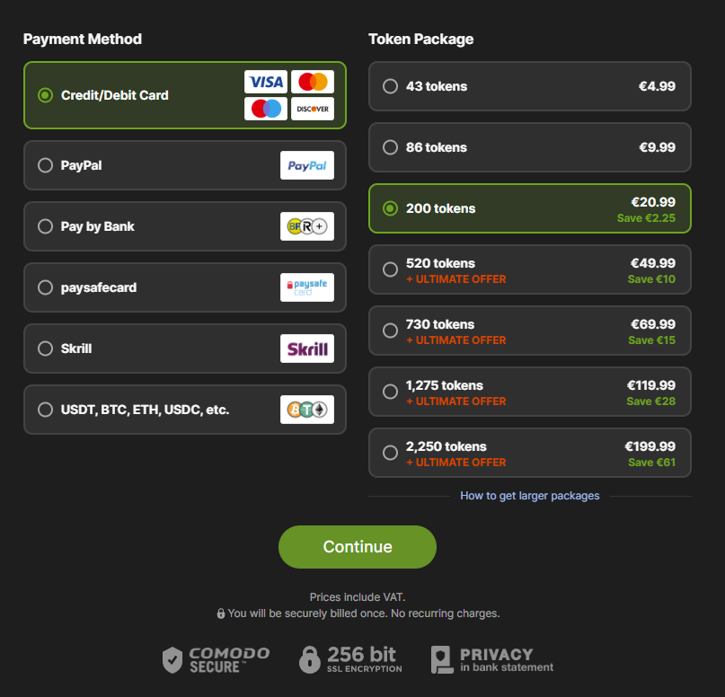 Stripchat Review Token Purchase Packages and Premium Pricing