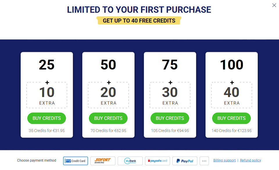 ImLive Review Credit Purchase Options and Official Billing Interface